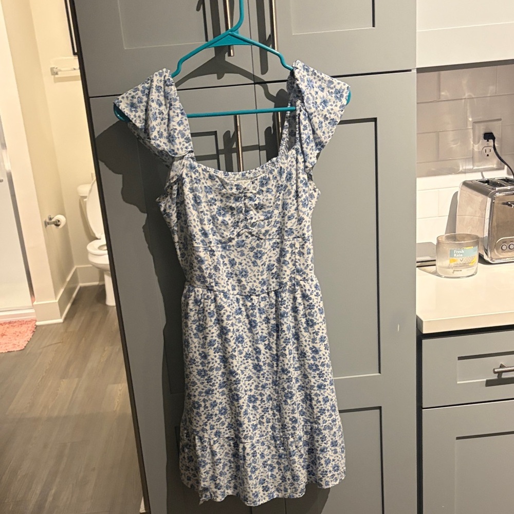 Hollister Blue Floral Mini Dress